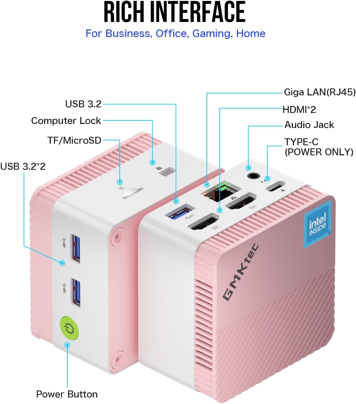 GMKtec Mini PC GMKtec Nucbox G5 Mini PC - Intel N97 12GB DDR5